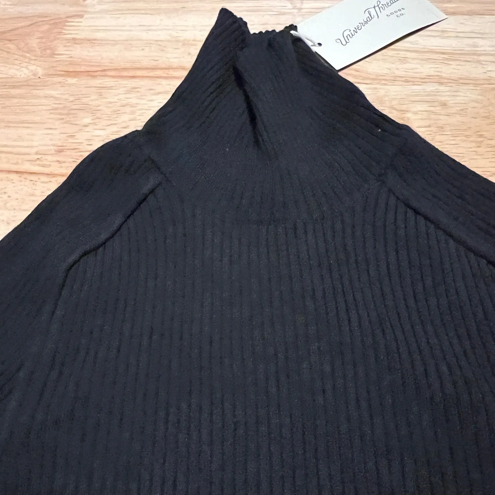 Universal Thread Women's Black Ribbed Turtleneck Pullover Sweater - XS - NWT - Image 7