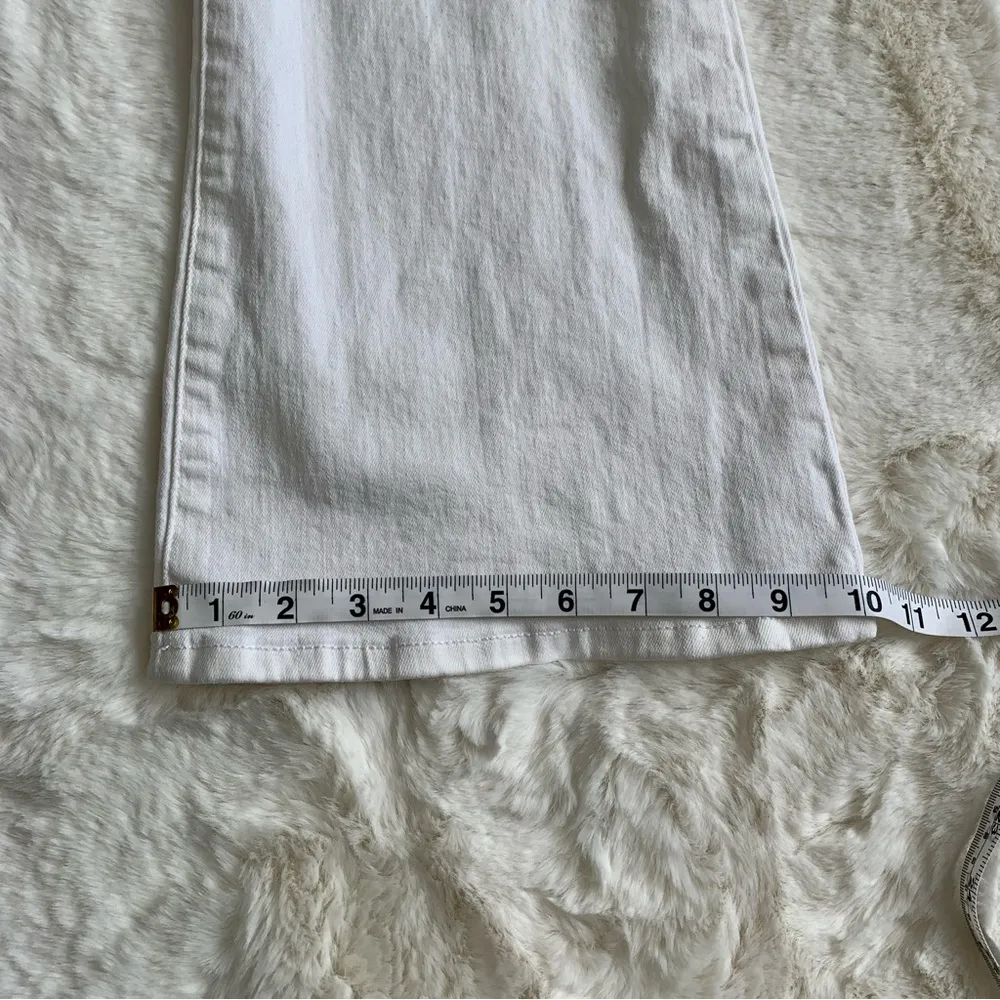 Elizabeth and James Off White High Rise Flare Jean, 6/28 - Image 10