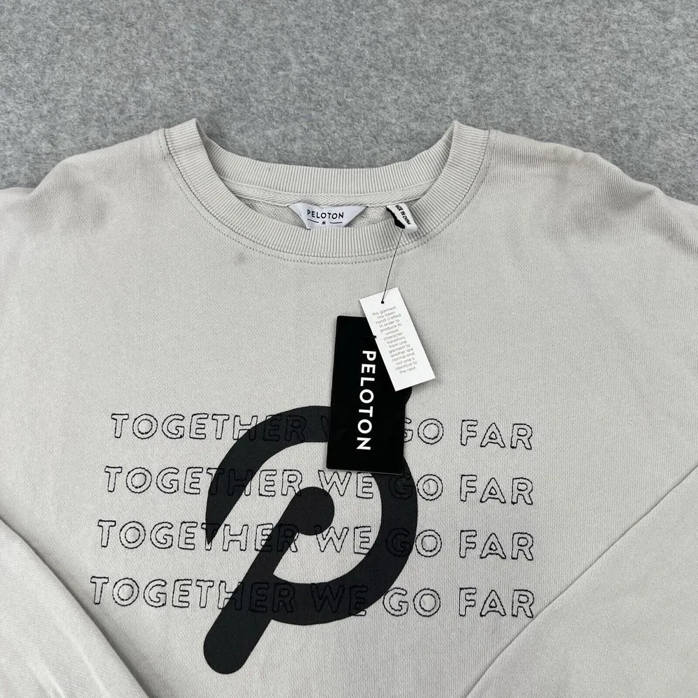 Peloton Daydreamer Together We Go Far Tie Dye Cropped Sweatshirt Size Medium - Image 2