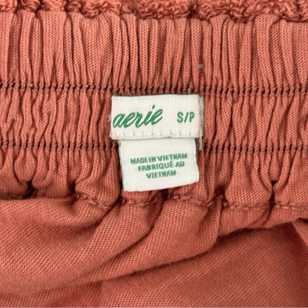 Aerie Weekend Tiered Mini Skirt in Peach - Image 4