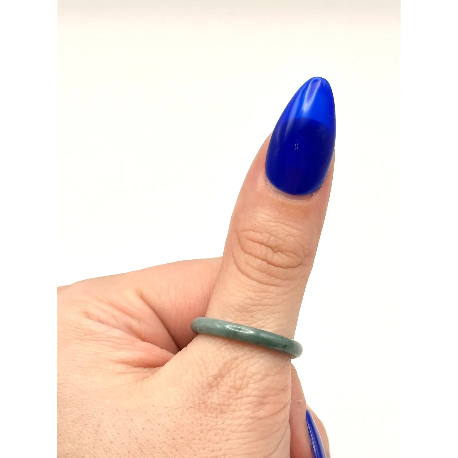 Jade Thin Band Ring Size 10.5 - Image 4