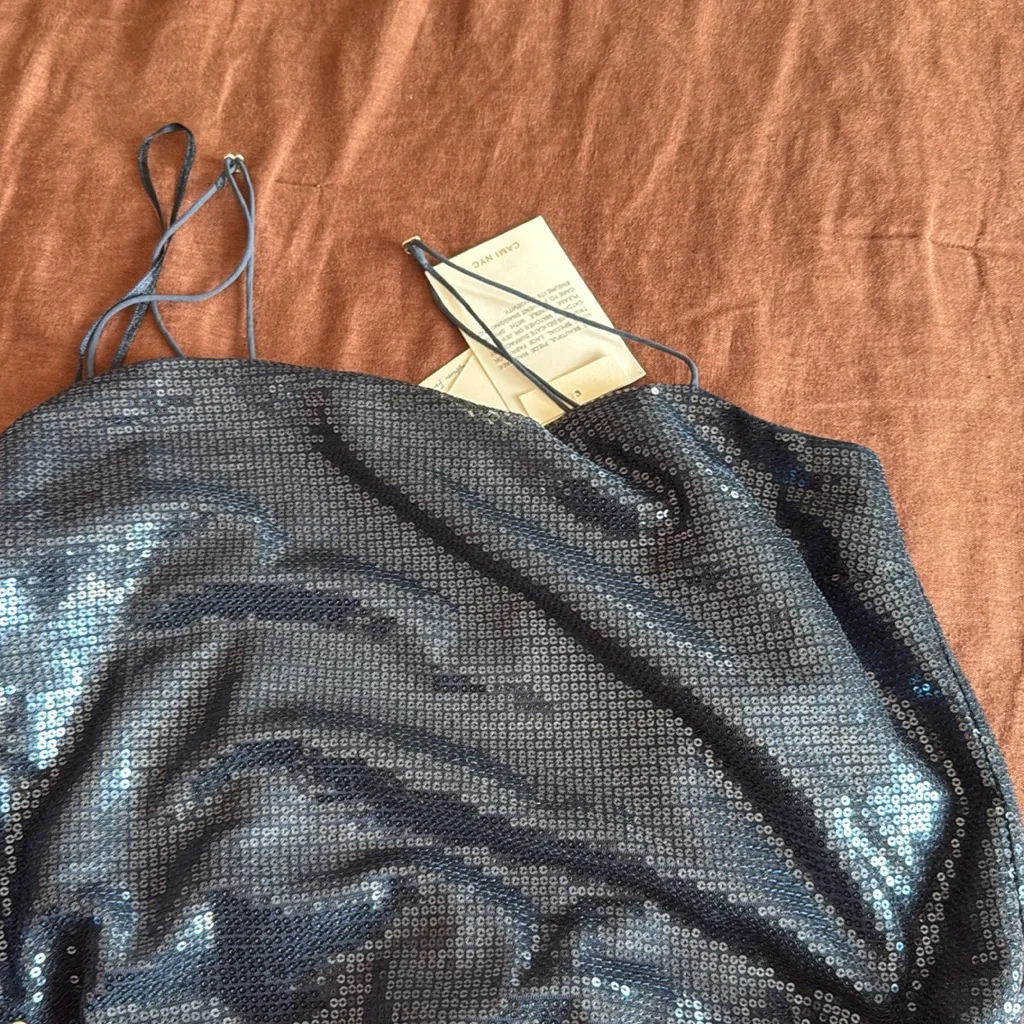 NWT Cami NYC Zoya Sequined Minidress in navy - Image 8