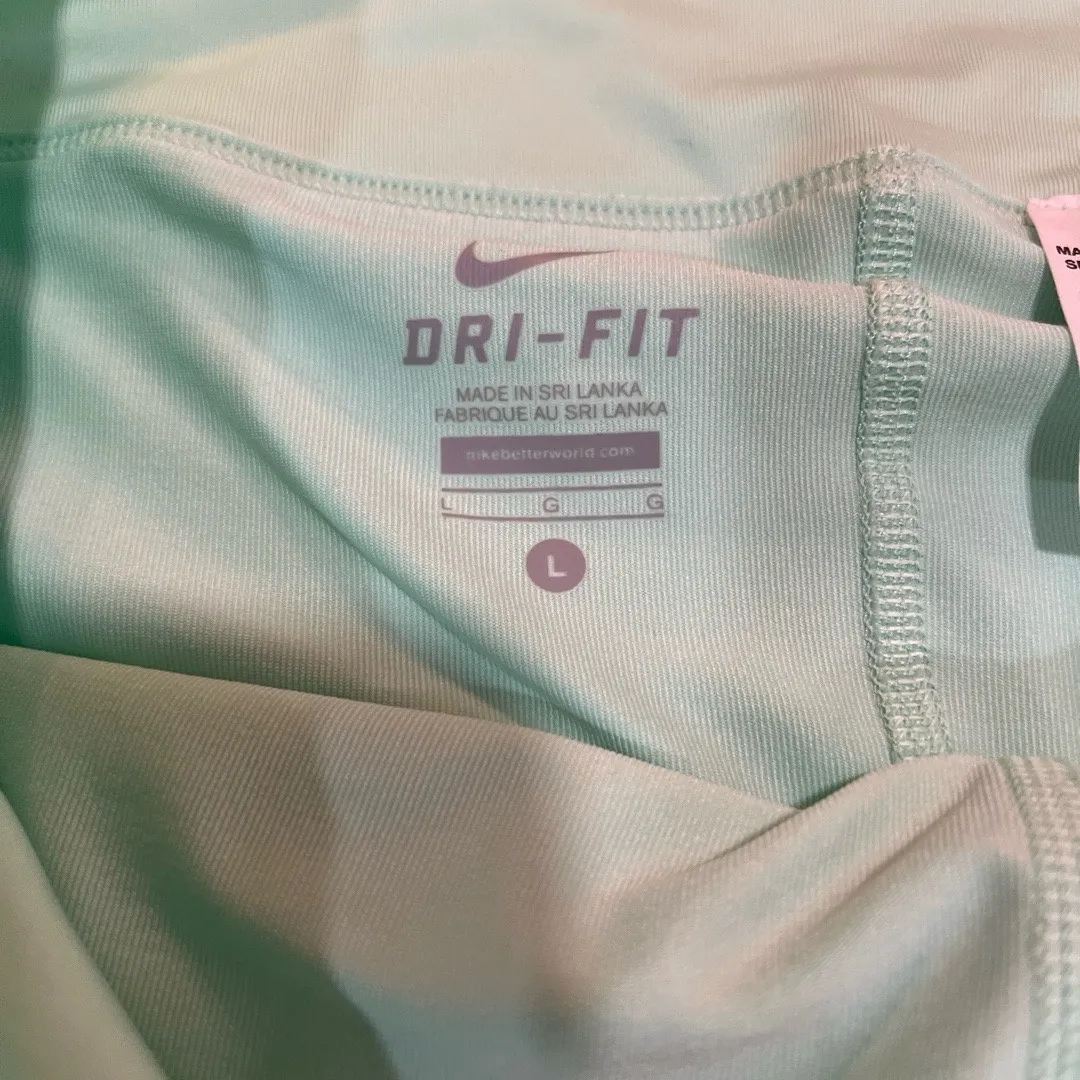 Nike Skort Womens Large Mint Green White Grey Dri Fit Tennis Golf - Image 3