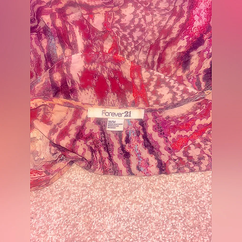 Women’s Vintage Forever 21 Sheer Cover up - Image 5