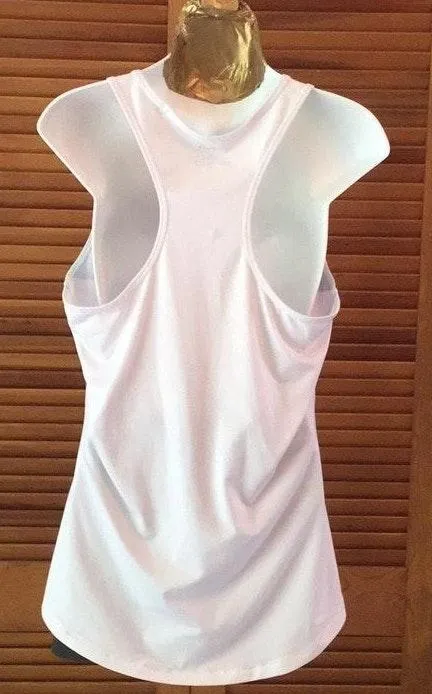 FILA White Racerback Tank Top - Image 2