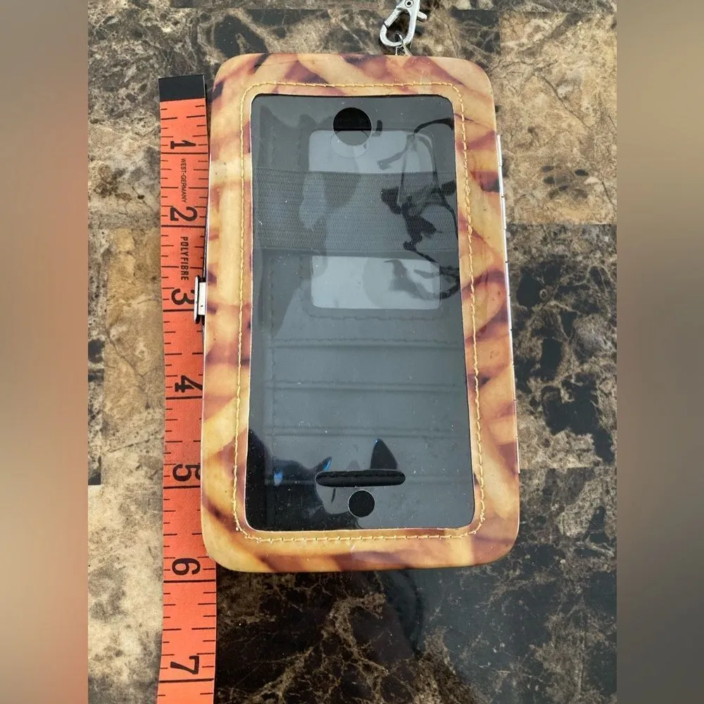 Frenchie French Fry Phone Case Card Holder Purse Clutch Wristlet Electronics Black - Image 4