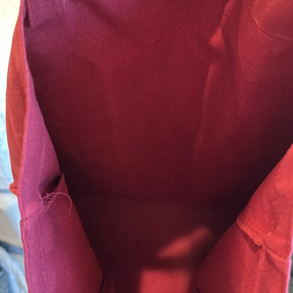 Little Bipsy Burgundy Tote Bag Like New Red - Image 3