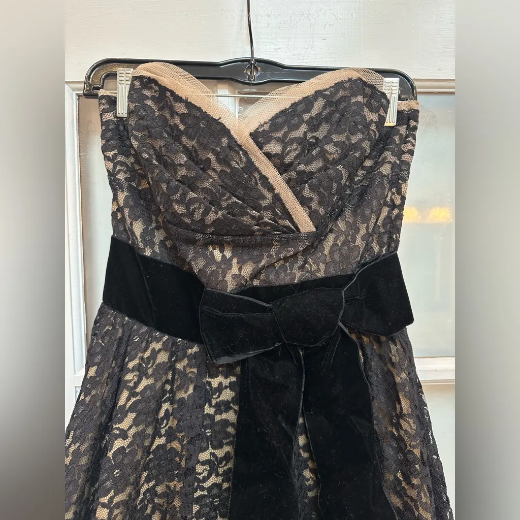 Vintage Betsey Johnson Evening 90’s Y2K Fairy Romantic Goth Lace Dress Size 8 - Image 2