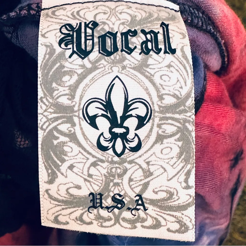 Vocal Tie Dye Lace Zip Up Hooded Dress - Image 15