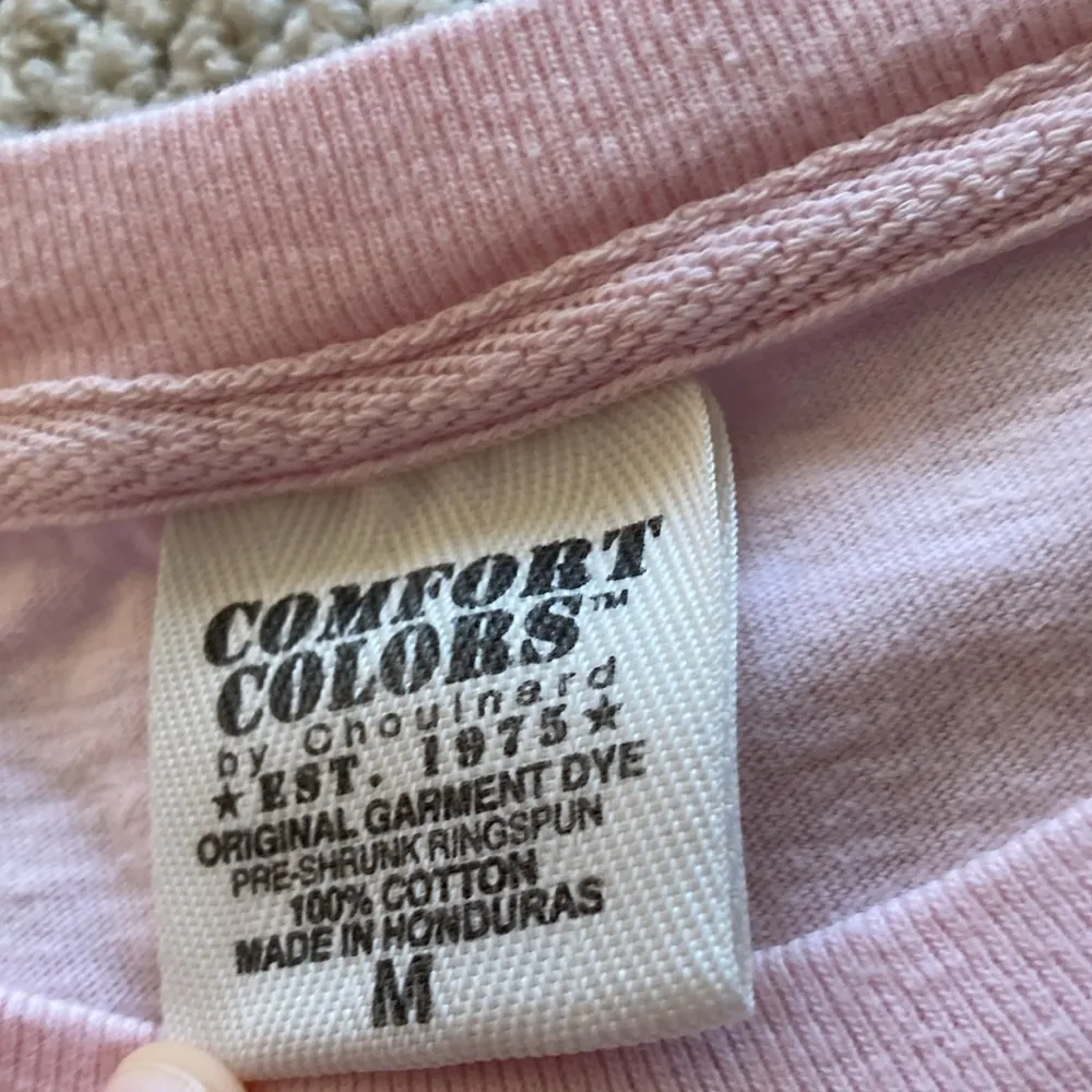 Comfort Colors Sisters in Skates TXBB Pink Long Sleeve T-Shirt Unisex Sz Medium - Image 6