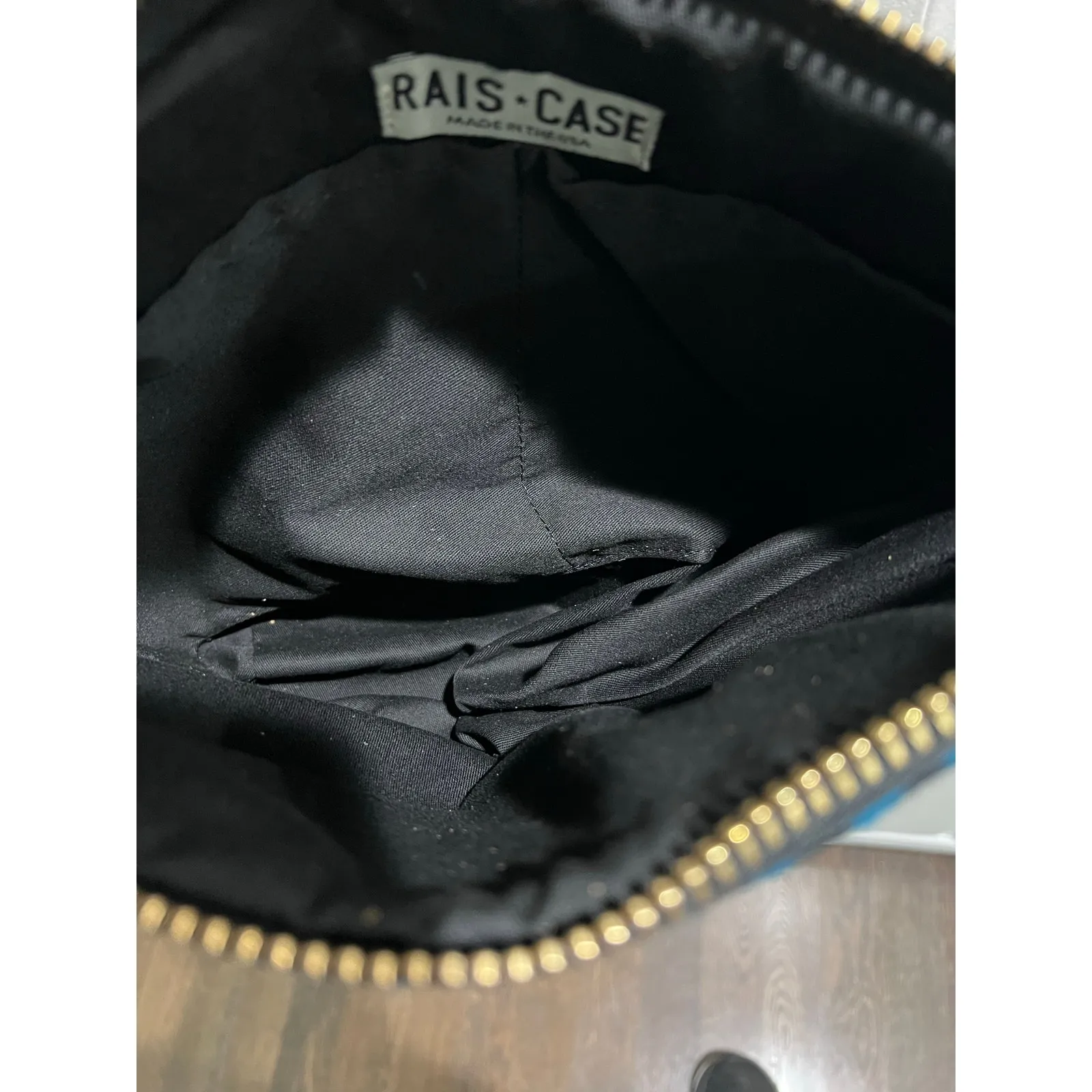 RAIS CASE Wool Crossbody Bag Made in USA Pendleton Style Leather Strap Southwest - Image 12