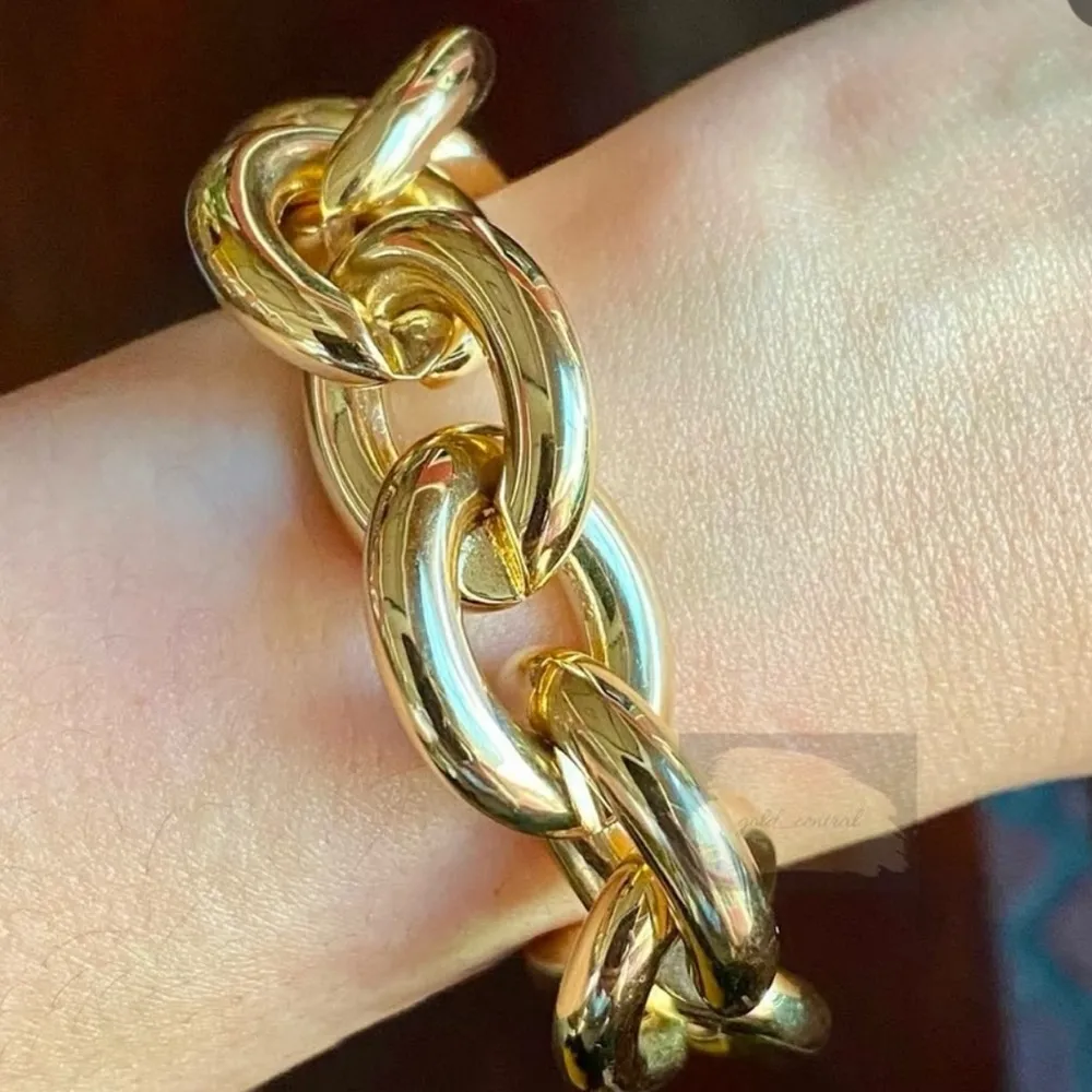 House of Harlow 1960 Gold Link Stretch Bracelet - Image 2