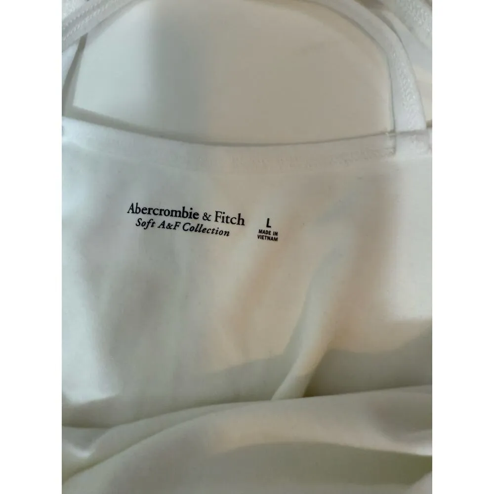 Abercrombie and Fitch Soft A&F thong bodysuit white size L - Image 2