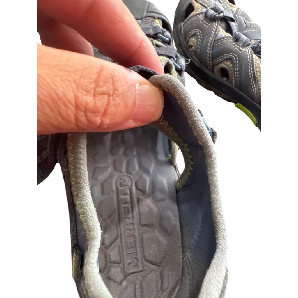 Merrell Womens Hydro leather blue gray Hiking Water Sandals Size 4M SKU 8810 - Image 9