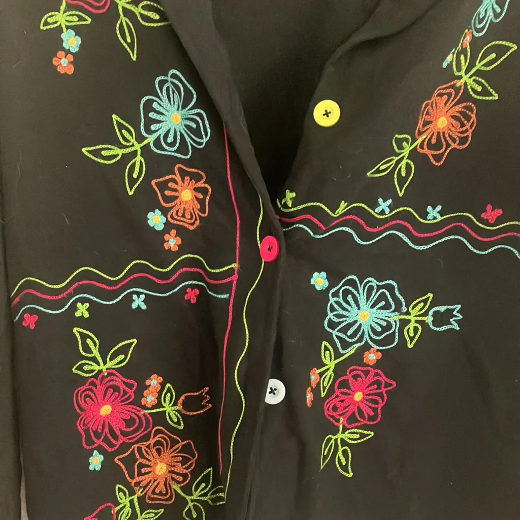 FINAL MARKDOWN Blair unlined embroidered jacket medium - Image 3