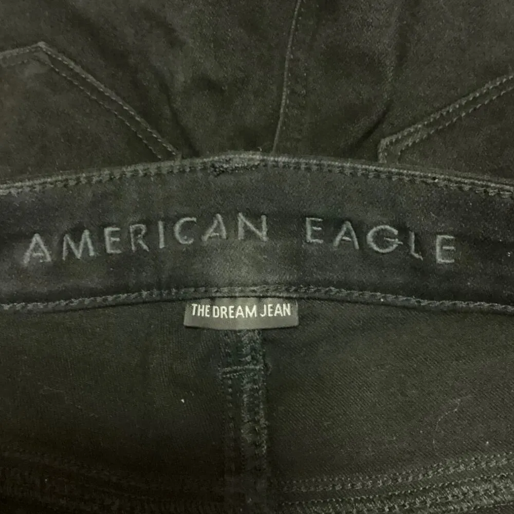 American Eagle Women's Black The Dream High Rise Skinny Denim Jeans Size 0 - Image 4