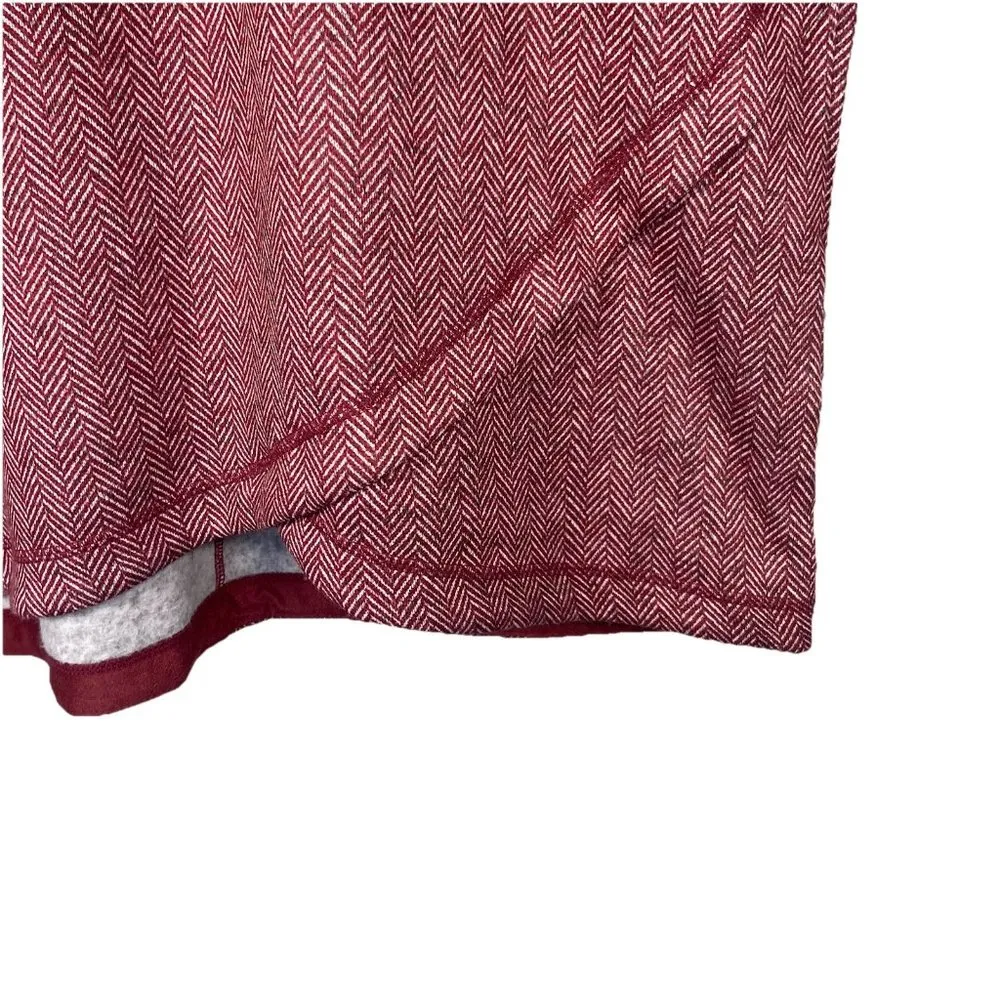 Lands' End Cowlneck Fleece Tunic Sweater Women's‎ 1X Herringbone Cozy Sweatshirt - Image 5