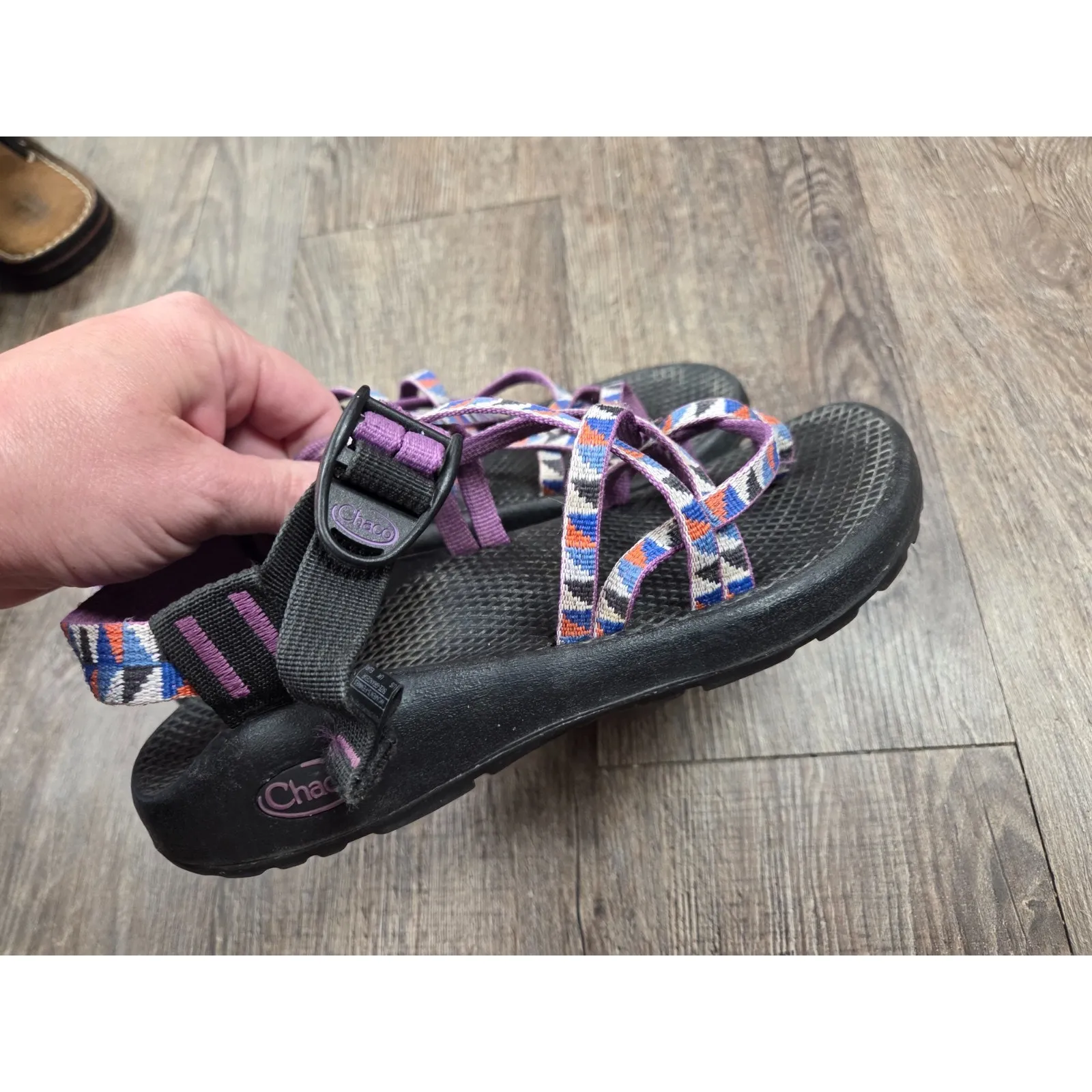 Chaco's ZX2 Classic Strappy Sandals Camper Purple J105514 Size 6 Shoes - Image 5