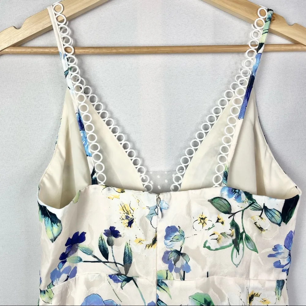 NEW Foxiedox Blue Floral Ressie Flounce Dress M - Image 99