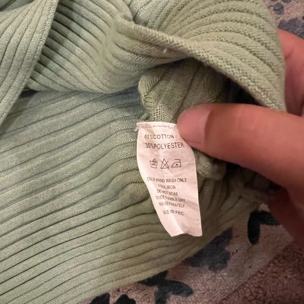 Verge Girl green ribbed dress 14 - Image 6