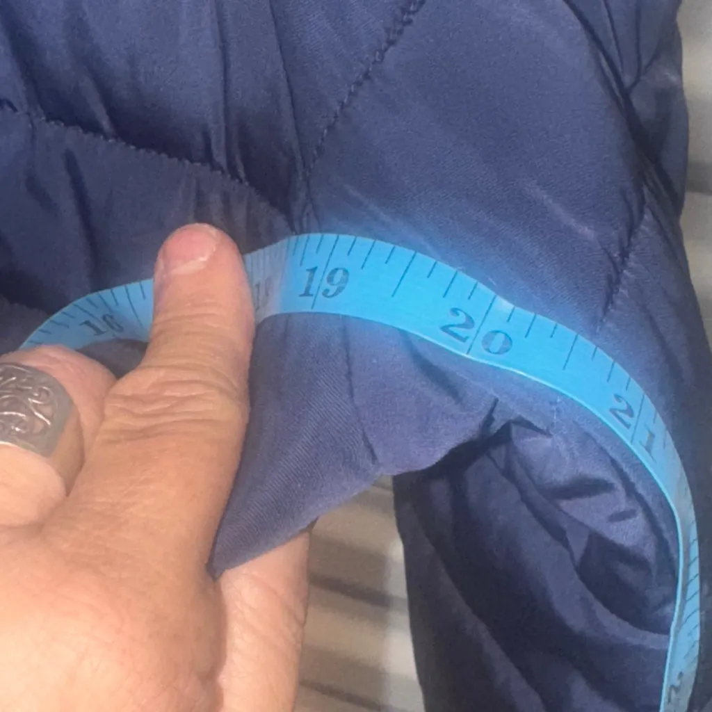 Vintage Tommy Hilfiger Navy Quilted Puffer Jacket M - Image 4