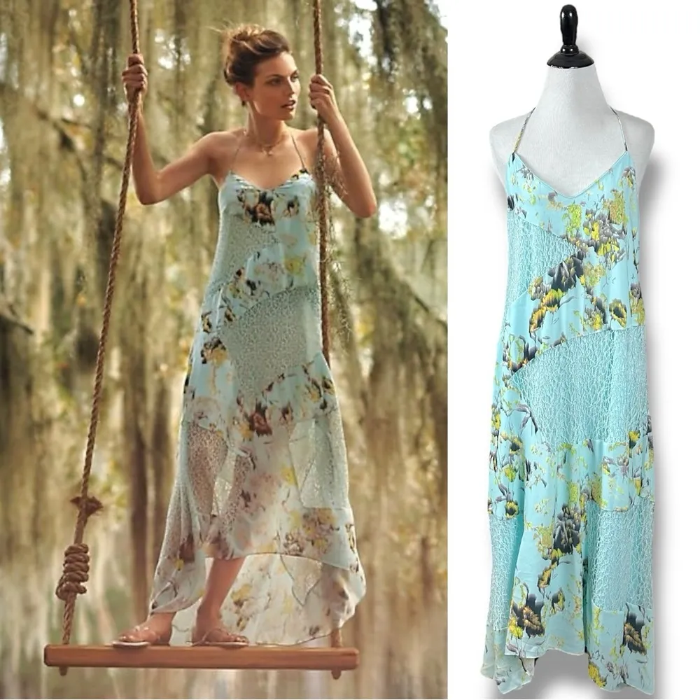 Anthropologie Sachin + Babi Fairy Ethereal Dainty Spring Lace Maxi Dress 2 P NEW - Image 13