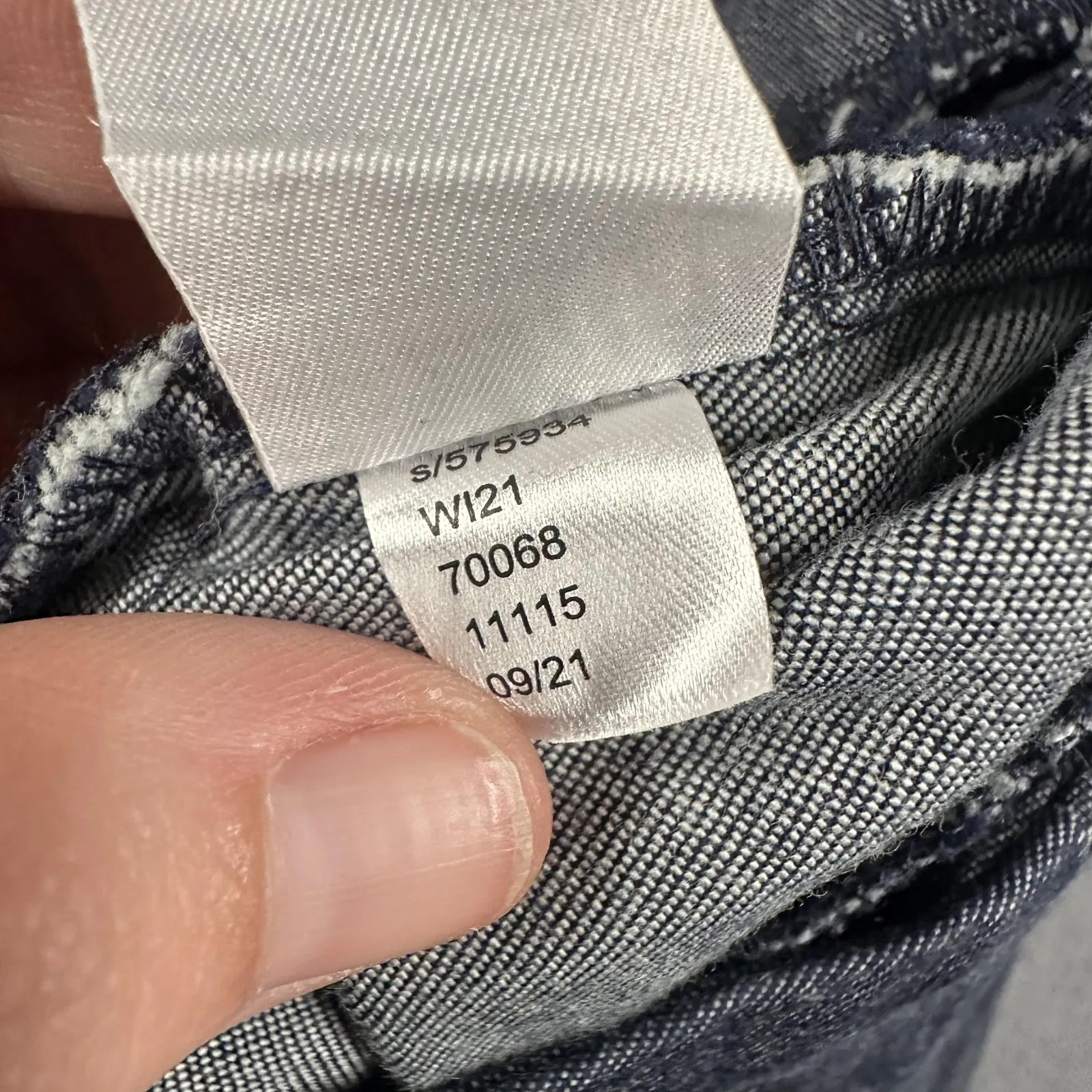 Ann Taylor Factory Pants Womens 2 Blue Chambray Stretch Ankle Cropped Leg Work - Image 7