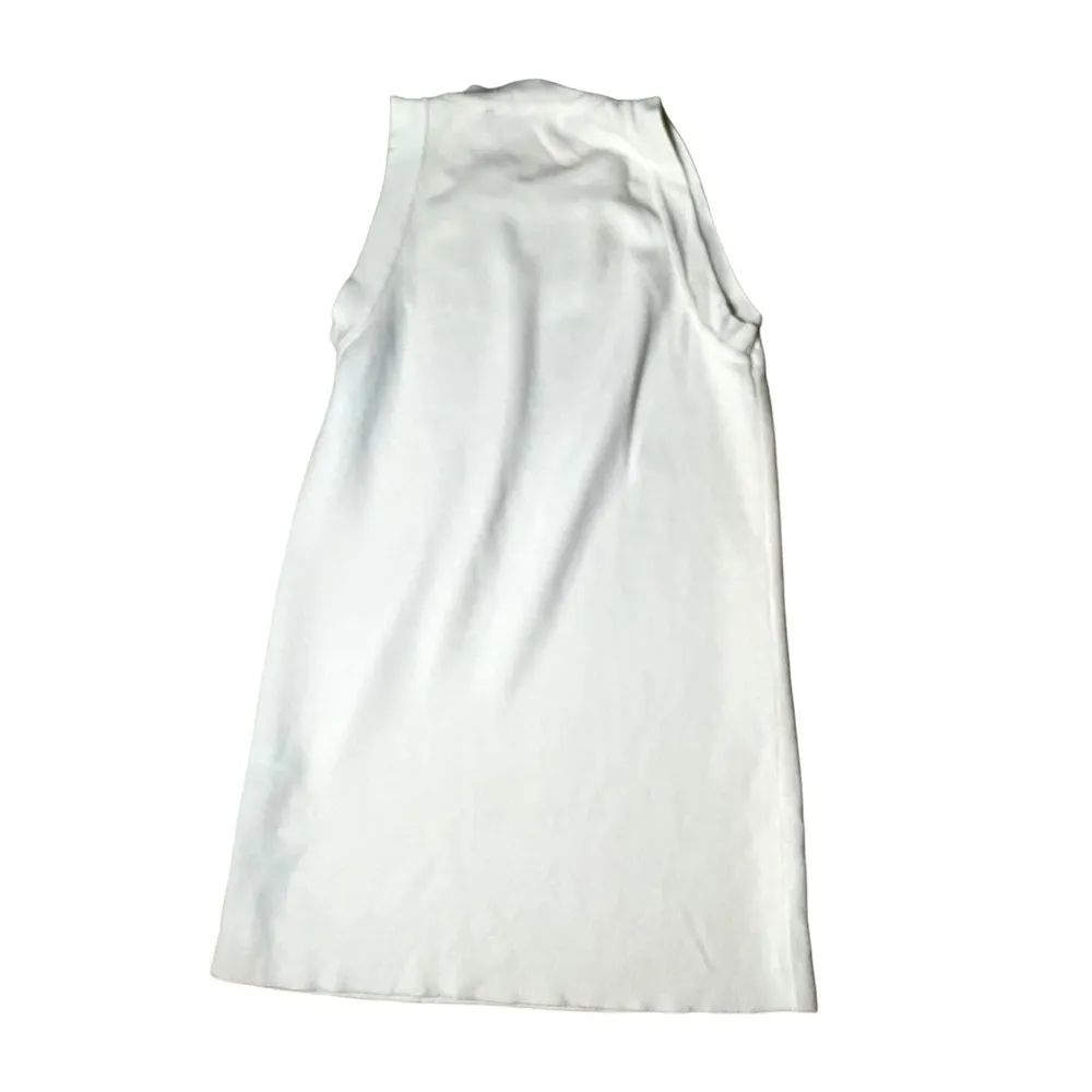 Zara‎ white high neck sleeveless top small - Image 2