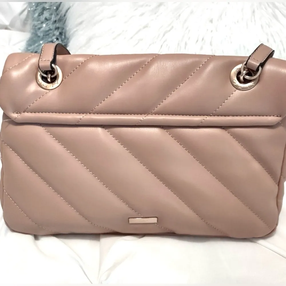 NWT Quilted Beige Blush Pink Shoulder Bag or Crossbody Classy #2 - Image 2