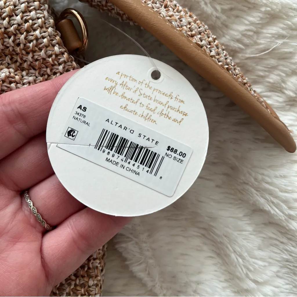 NEW Altar’d State Arula Woven Knot Shoulder Bag Purse NWT - Image 4