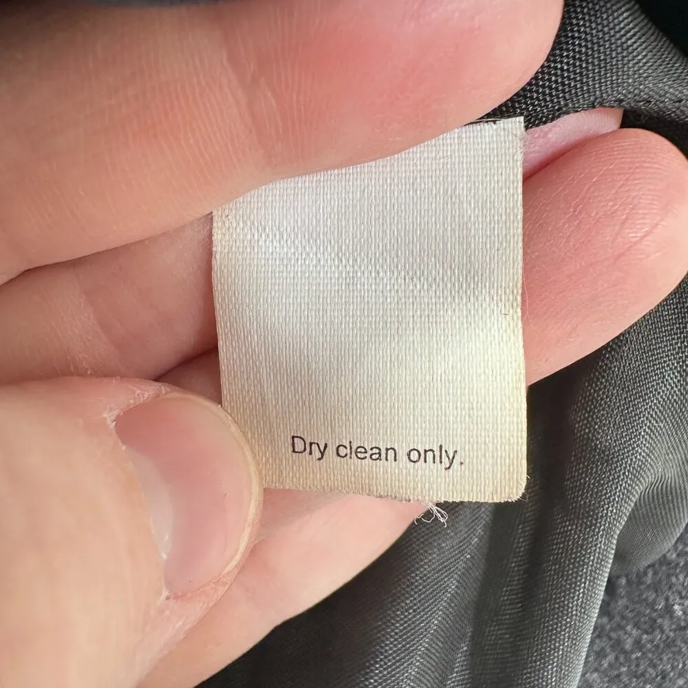 J. Crew Dark Grey Wool Blend Collared 90s‎ Winter Utility Jacket Coat Women's M - Image 3