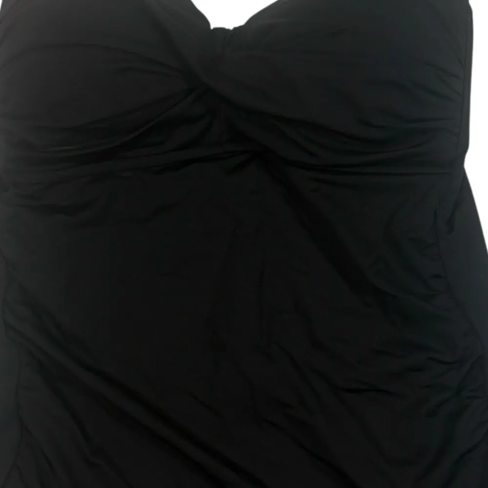 Anne Cole NWT Live in Color Twist Front Bandeau Tankini Top S - Image 3