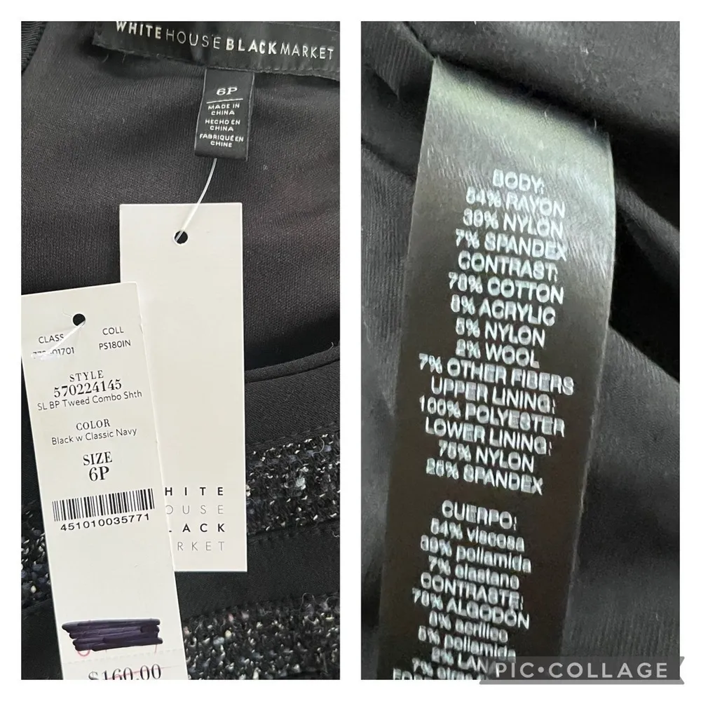 Adrianna Papell  Black Pleated Tie Front Blouse NWT S - Image 16