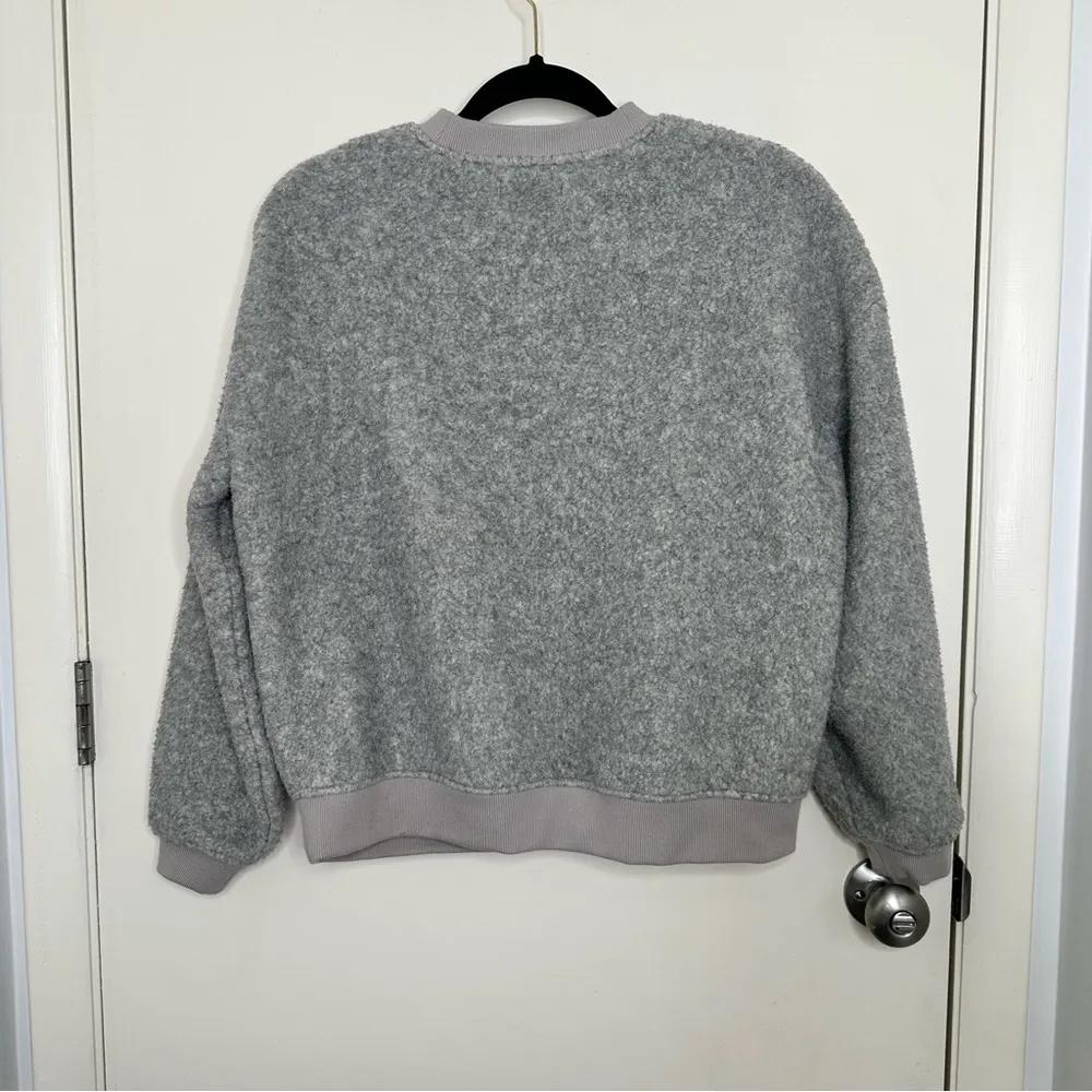 Polartec® Fleece Crewneck Sweatshirt in Gray - Image 6