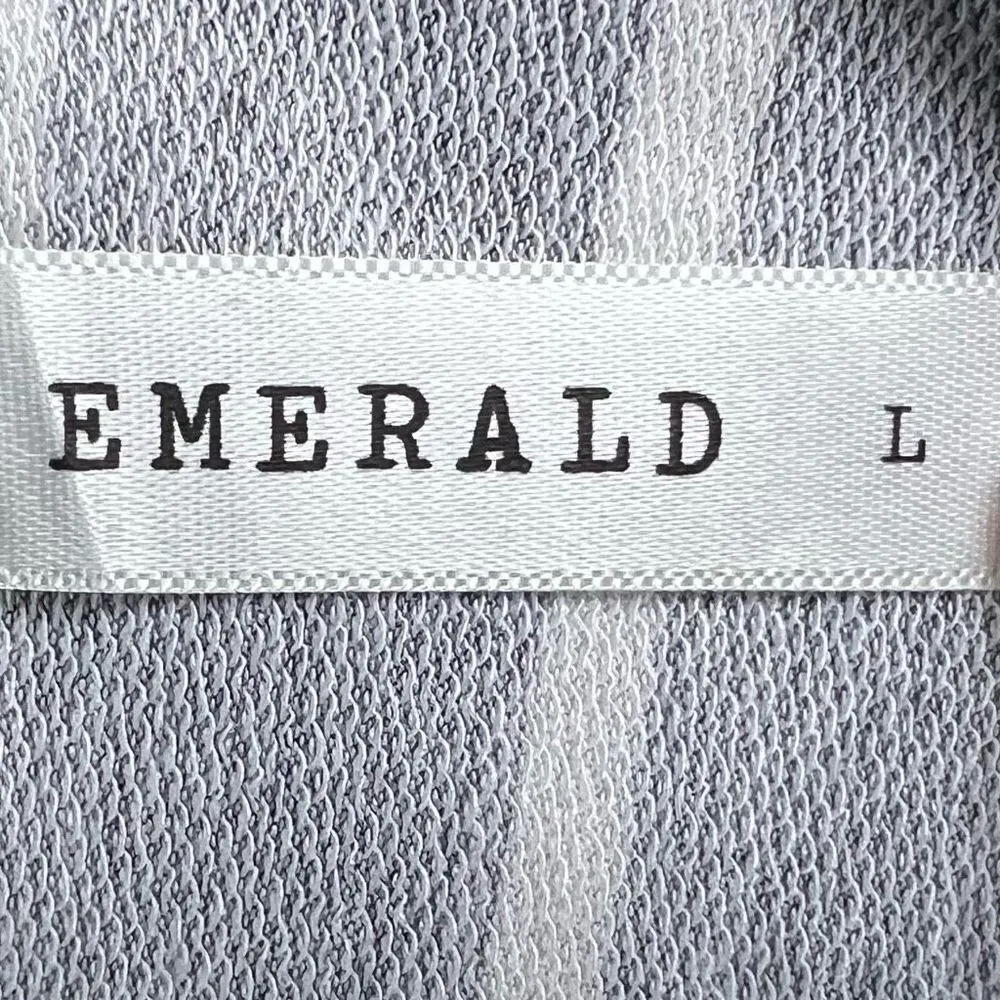 Emerald Elastic Waist Pocketed Short Romper Gray Size L - Image 6