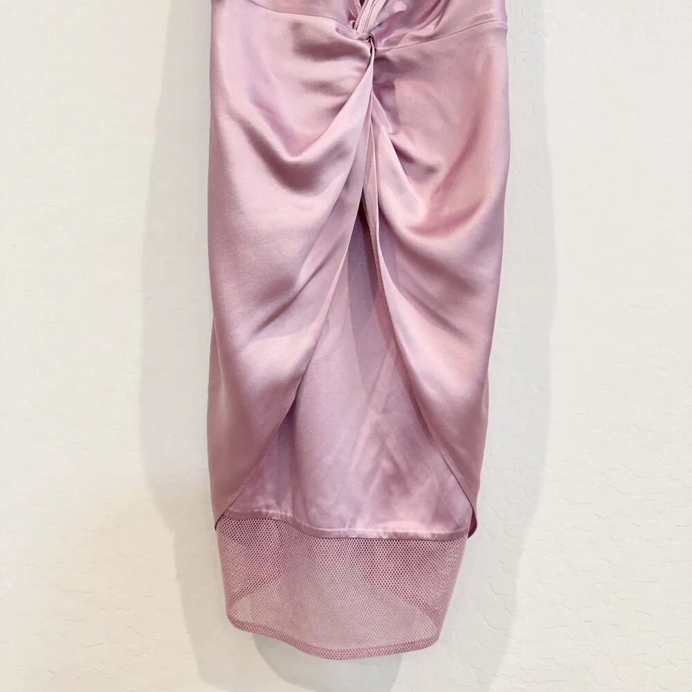 Fleur Du Mal Silk Cocktail Dress in Lavender Party Romantic Fairy Event‎ Size 2 Purple - Image 5