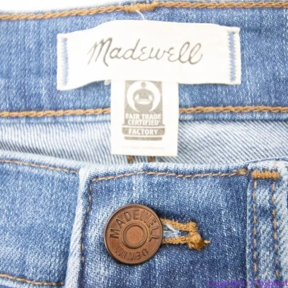NEW Madewell Wilcrest Wash Distressed mid rise Skinny Jeans, 25‎ - Image 14