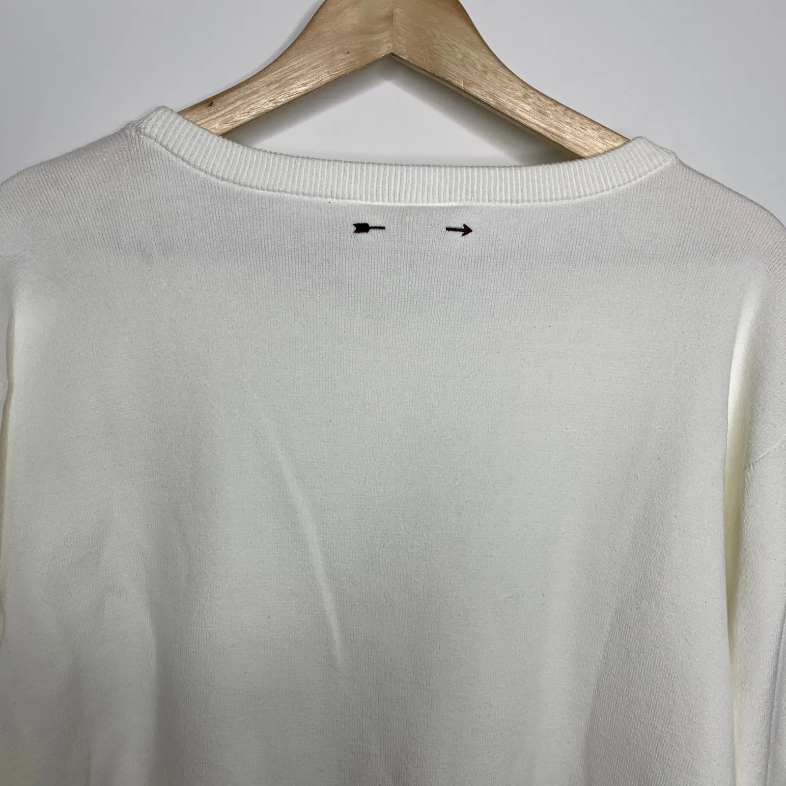 The Upside Halti Ulla White Oversized Knit Sweater Women's XL - Image 8