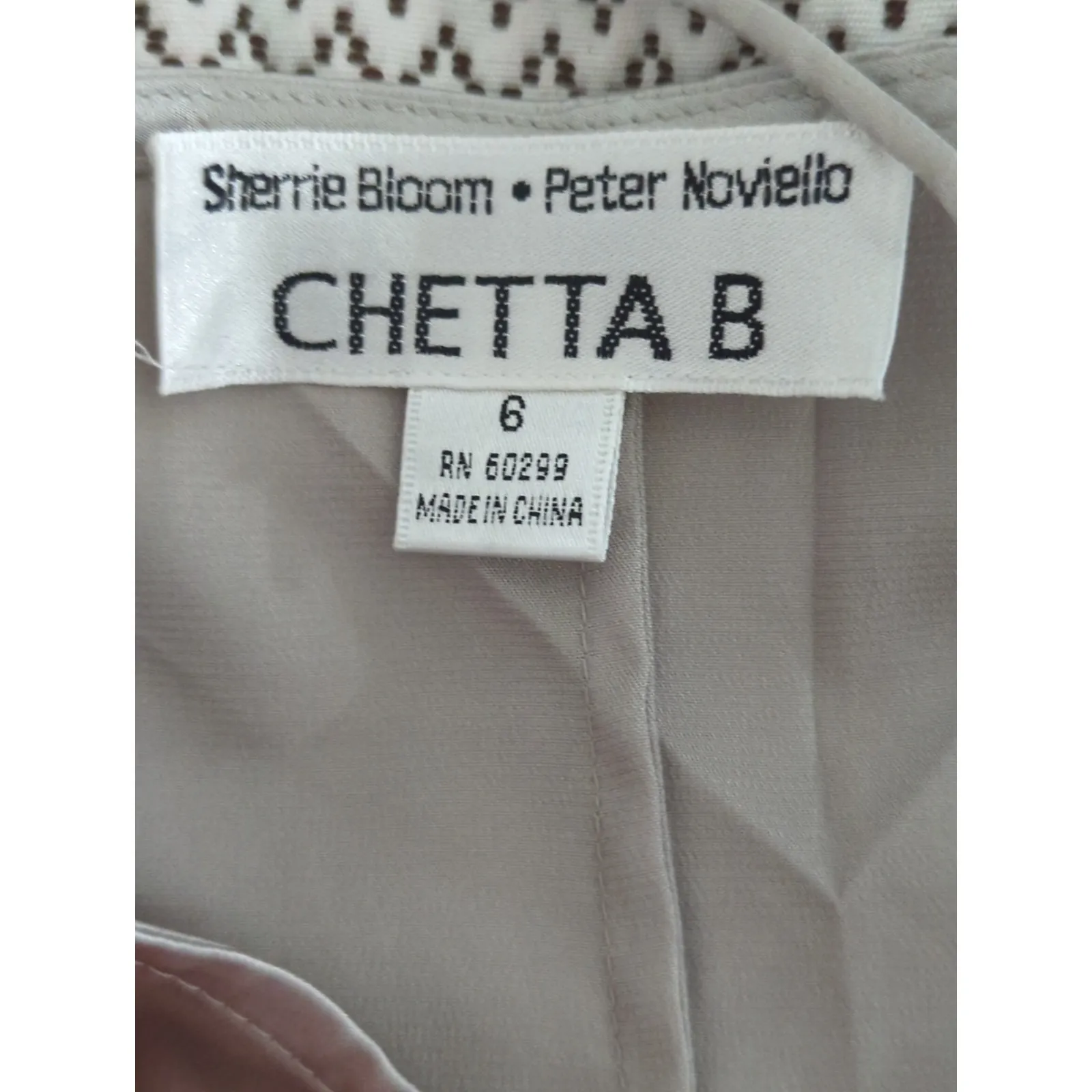 Vintage Chetta B Silver Satin Mini Slip Dress Womens‎ 6 Party Elegant Y2K - Image 8