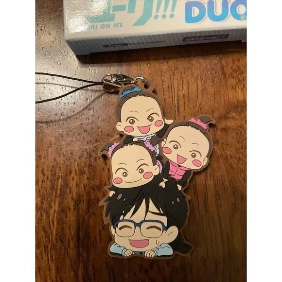 Yuri‎ On Ice Yuri Viktor Yurio Duo Rubber Strap Keychain #4 - Image 2
