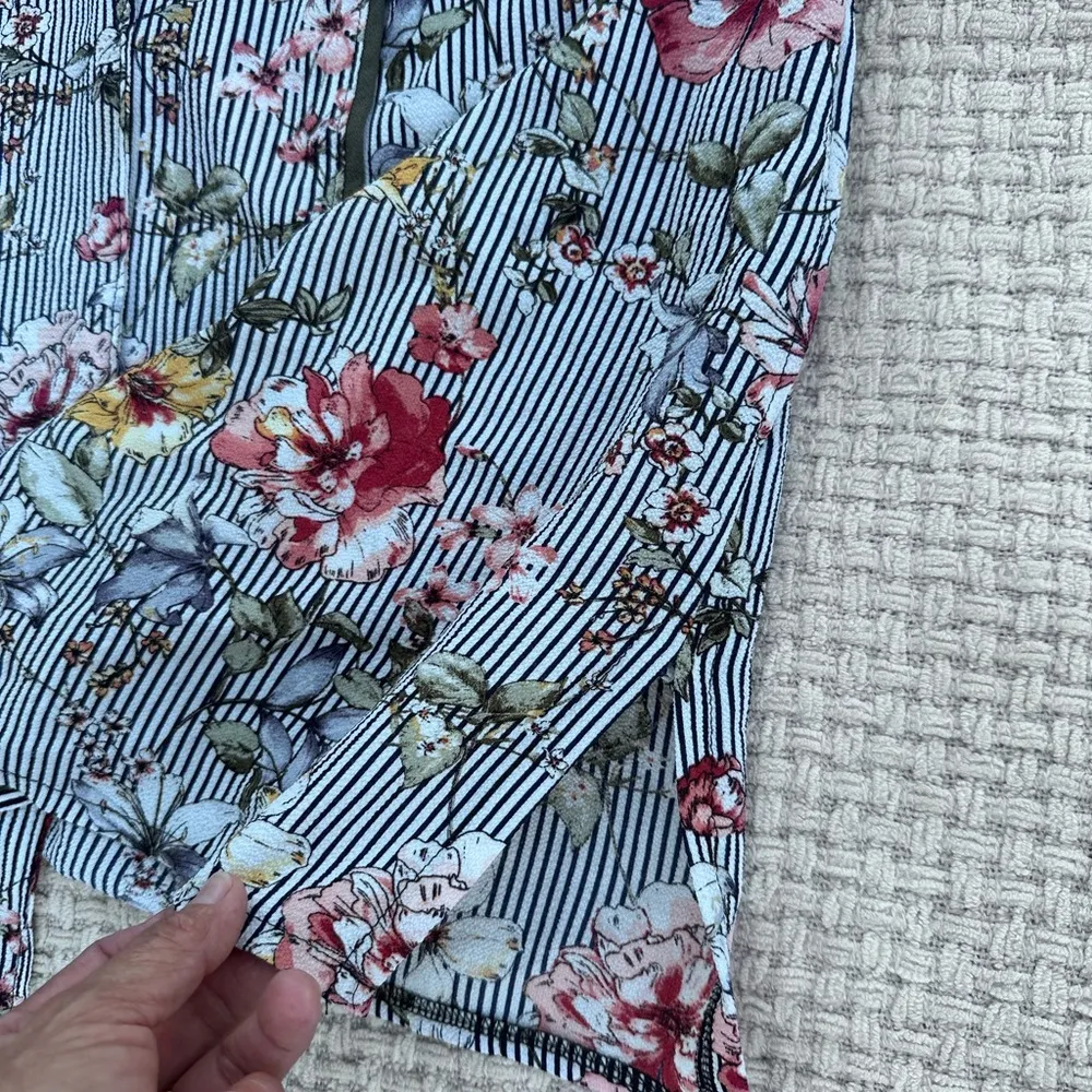 JENNAFER GRACE WOMENS Floral Kimono Robe MEDIUM Red - Image 12