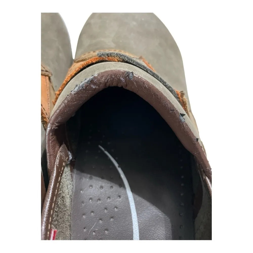 SANITA Danish Leather Clogs
Gray/Orange/Brown
Women's Size US 11 EUR 42 Green - Image 7