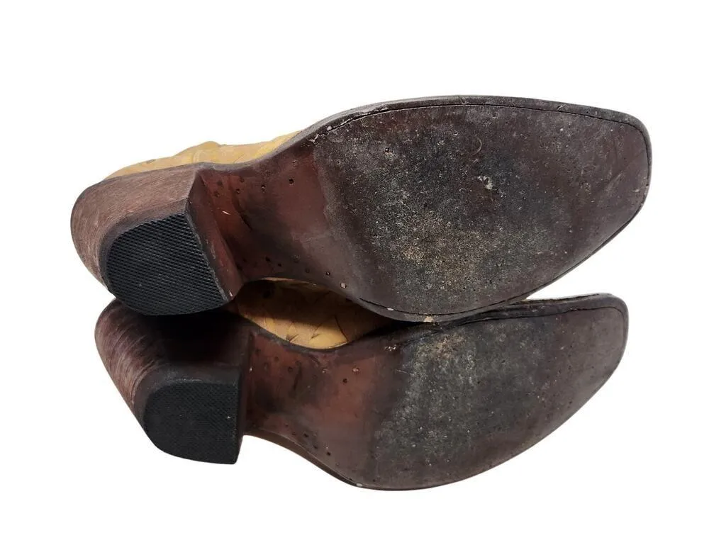 Old Gringo Juno Suede Leather Tan Embroidered Cowgirl Boots Western Size 6.5 B - Image 11