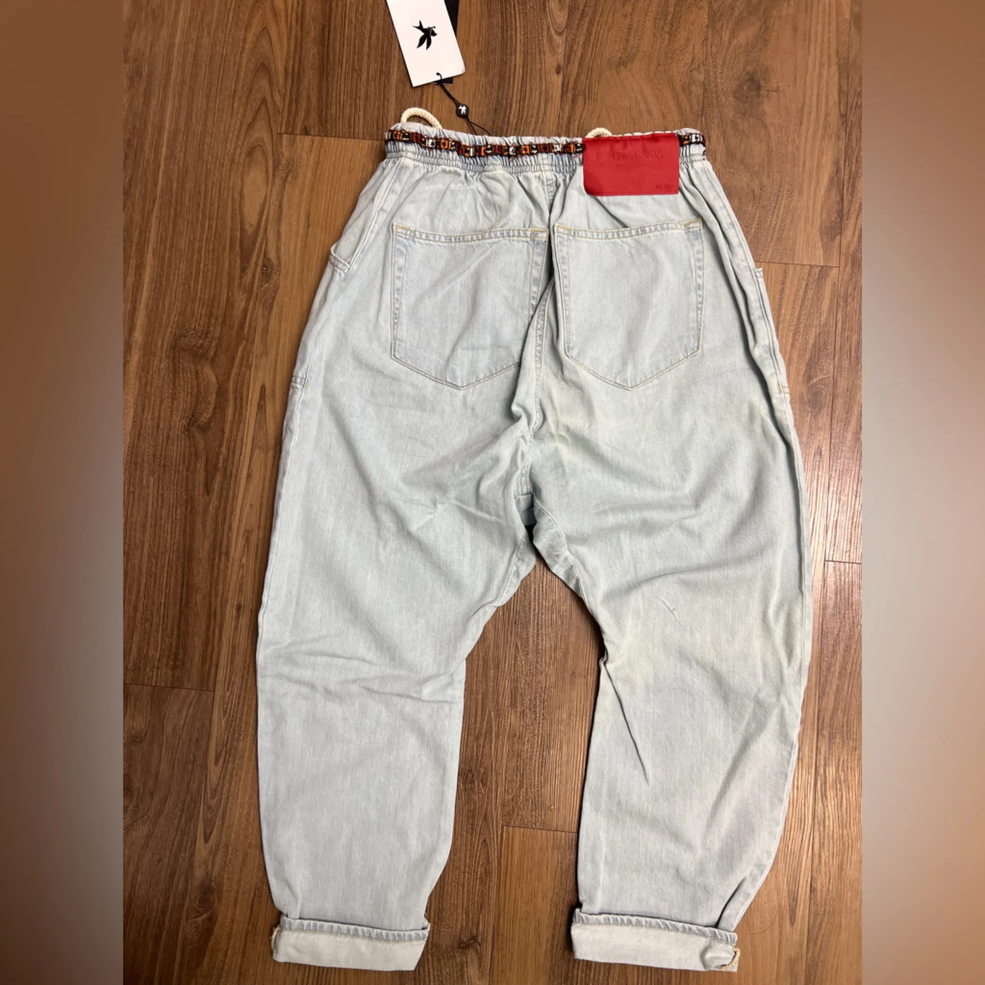 One Teaspoon Shabby Kingpins Boyfriend Jeans Womens Baggy Relaxed Festival Pants - Image 4