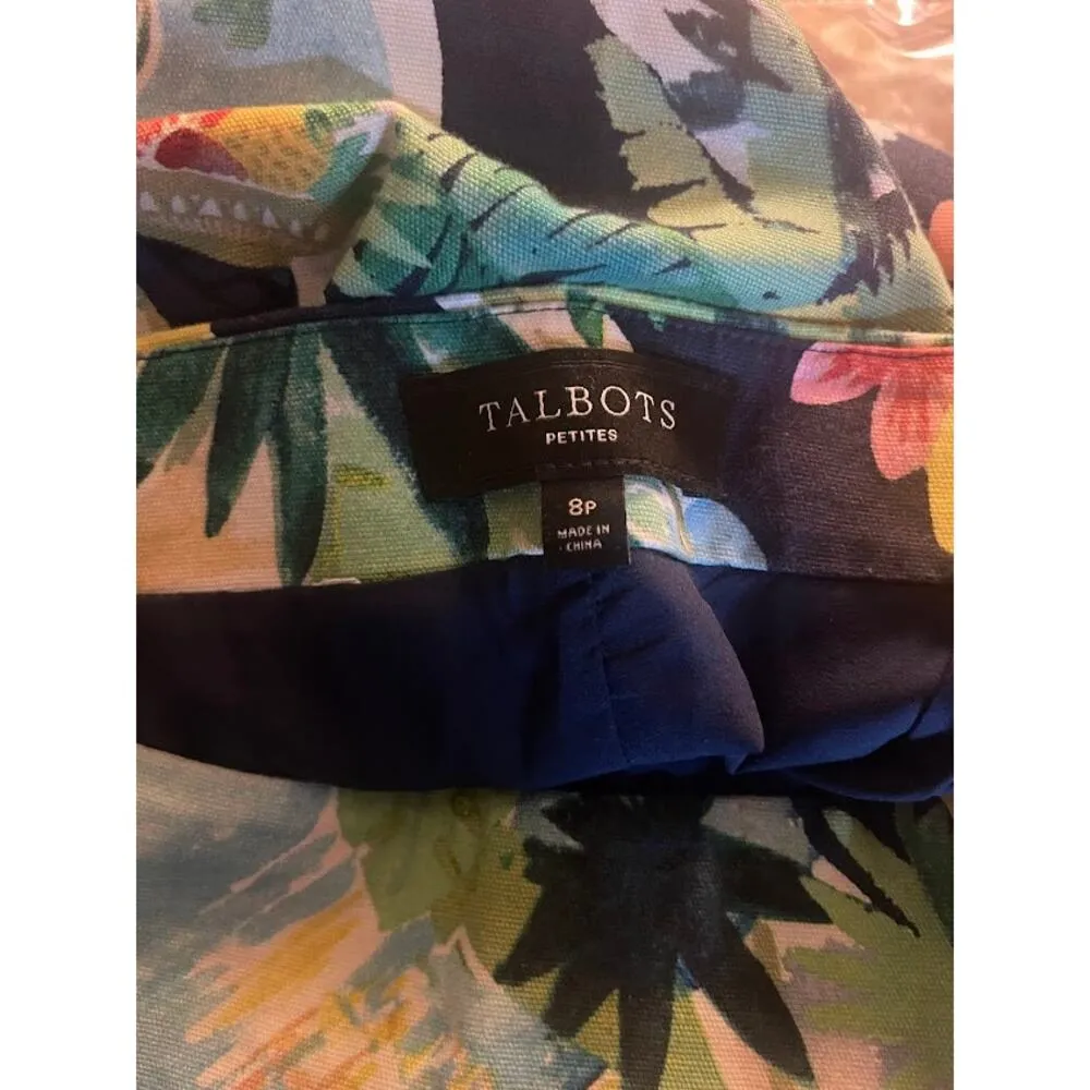 Talbots Petites Tropical Print Pencil Skirt Size 8 - Image 3