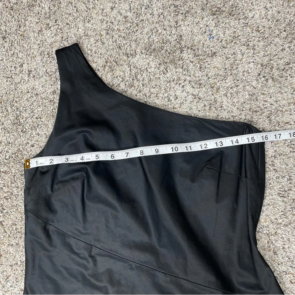 Hugo Boss Black One Shoulder Sleeveless Knee Length Dress 6 Formal Party Wedding - Image 9