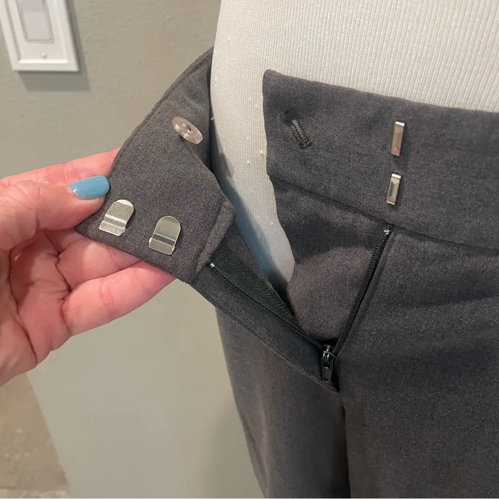 MICHAEL Michael Kors Grey Gramercy Fit Dress Pants Straight Leg Small women’s - Image 7