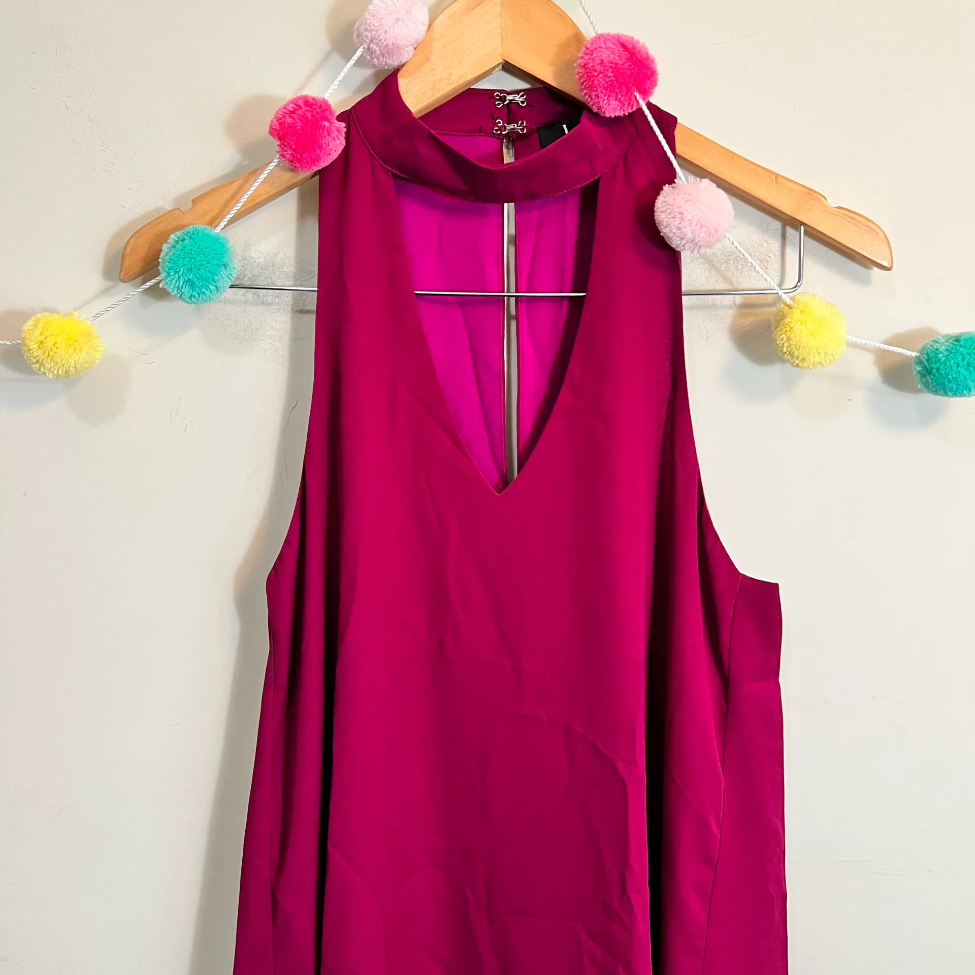 Lulus Magenta Groove Thing Swing Dress Size Small - Image 5