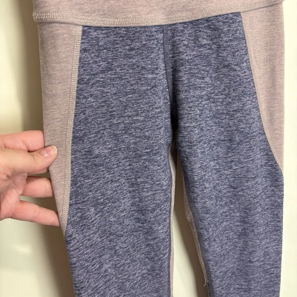 Beyond Yoga Off Duty High Waisted Leggings 7/8 XS Deep Amethyst Wild Wisteria - Image 3