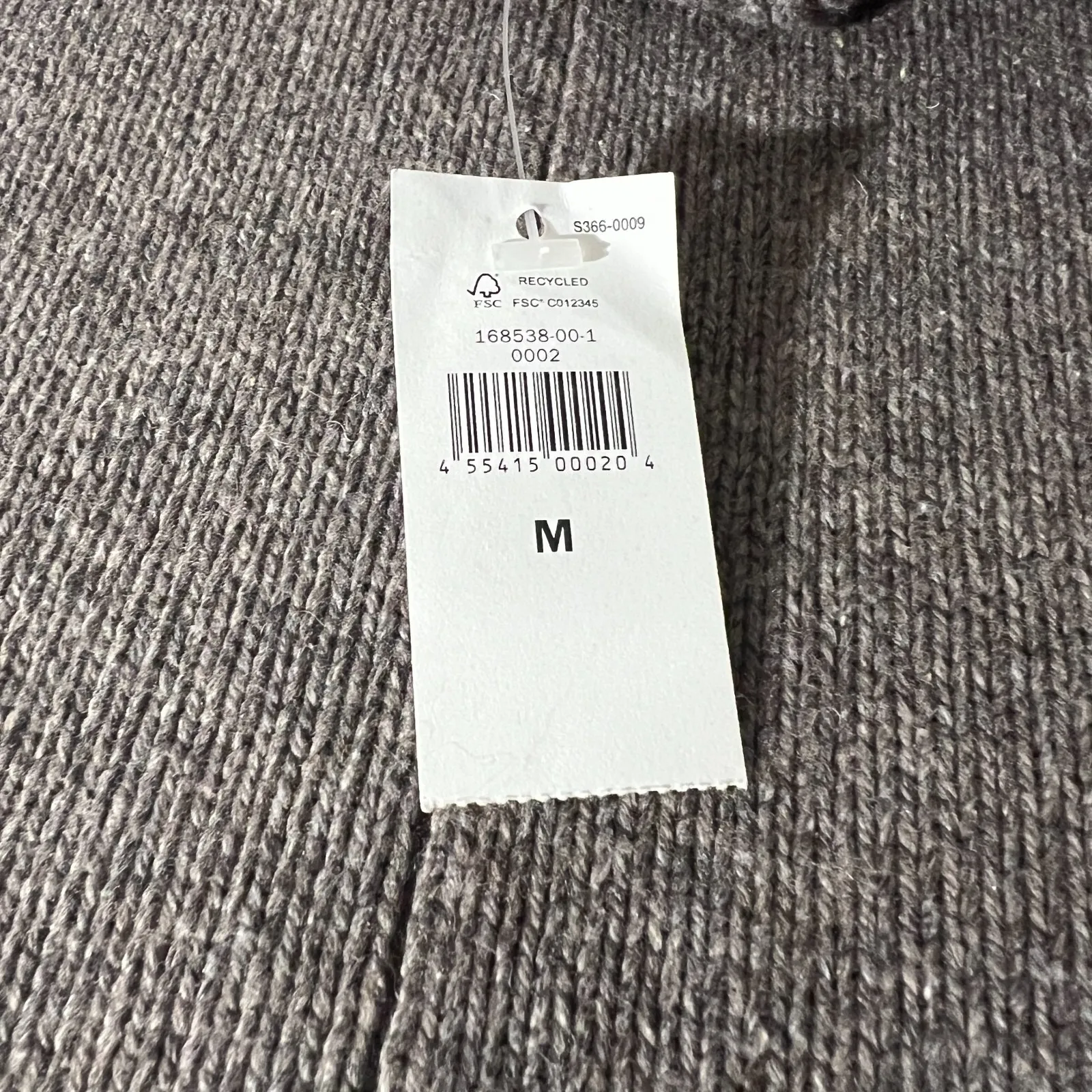 Banana Republic Poncho Sweater Womens M Taupe Cowl Neck Stripe Oversized Slouchy - Image 13